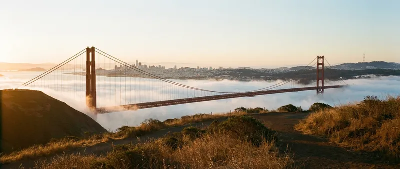 San Francisco skyline and Golden Gate Bridge representing California business opportunities