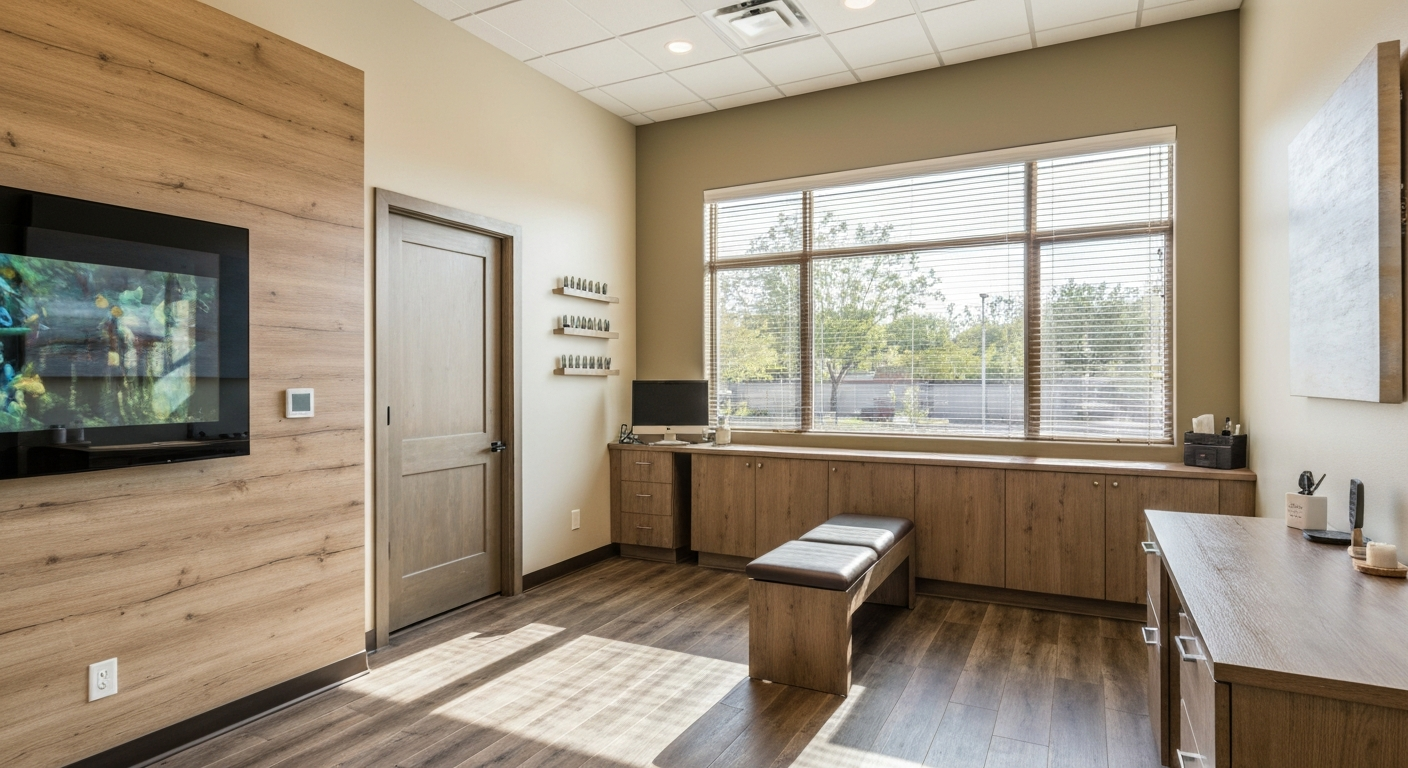 Modern California chiropractic office with natural light