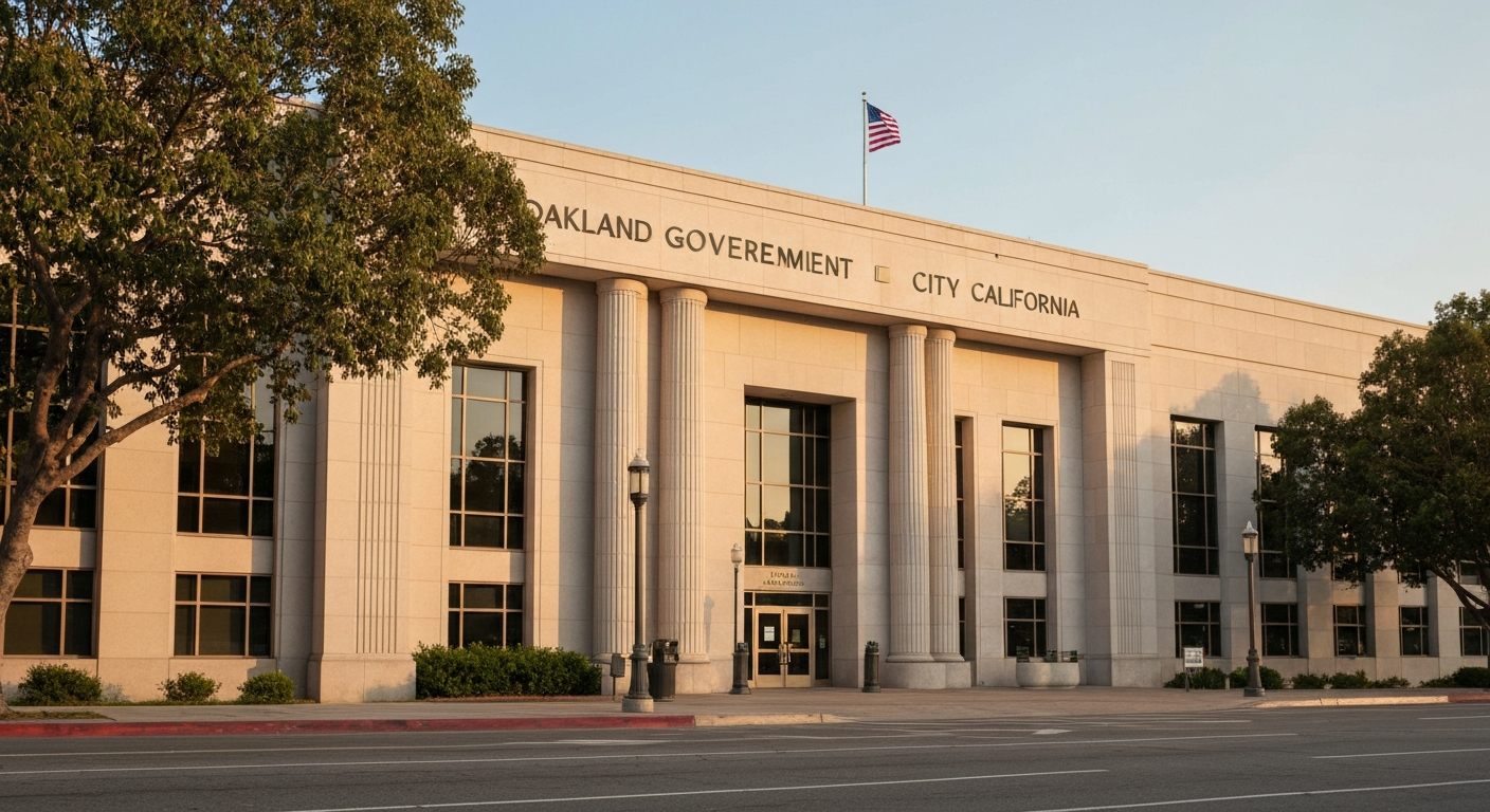 Oakland California city government building where business owners apply for Business Tax Certificates