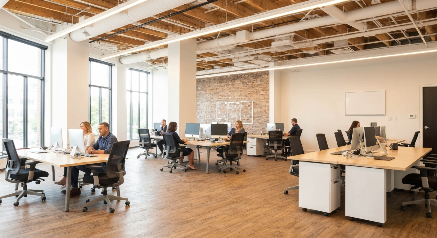 Modern coworking space in Palo Alto California where startups can register for a business license with minimal fees