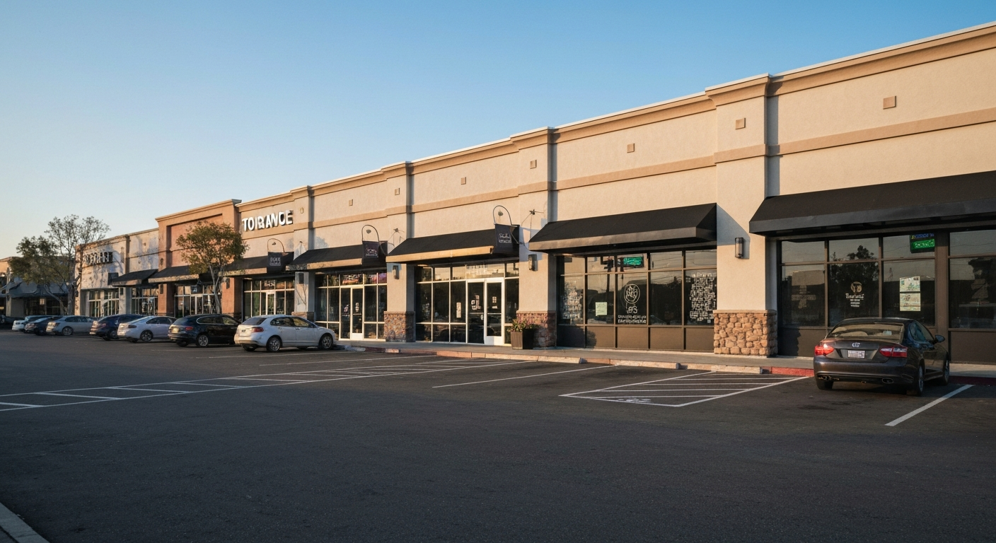 Torrance California commercial district showing the South Bay business environment where entrepreneurs start companies
